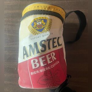 Vintage AMSTEL BIER BEER Can VINYL INSULATED COOLER ZIP BAG